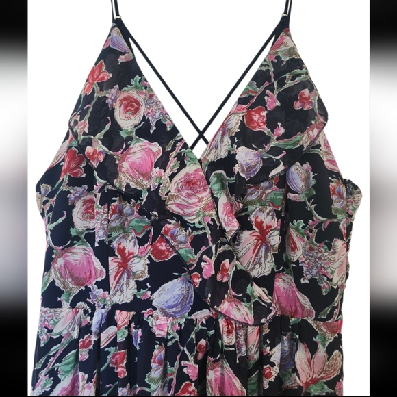 ADELYN RAE blue floral maxi dress, size M - Picture 3 of 10